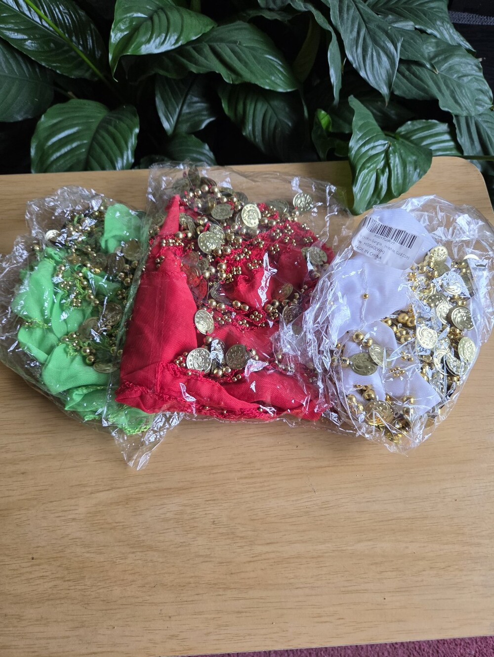 Belly Dance Hip Scarves Set Of 3